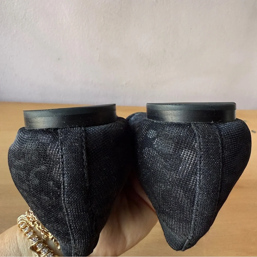 Tory Burch Black Cheetah Flats